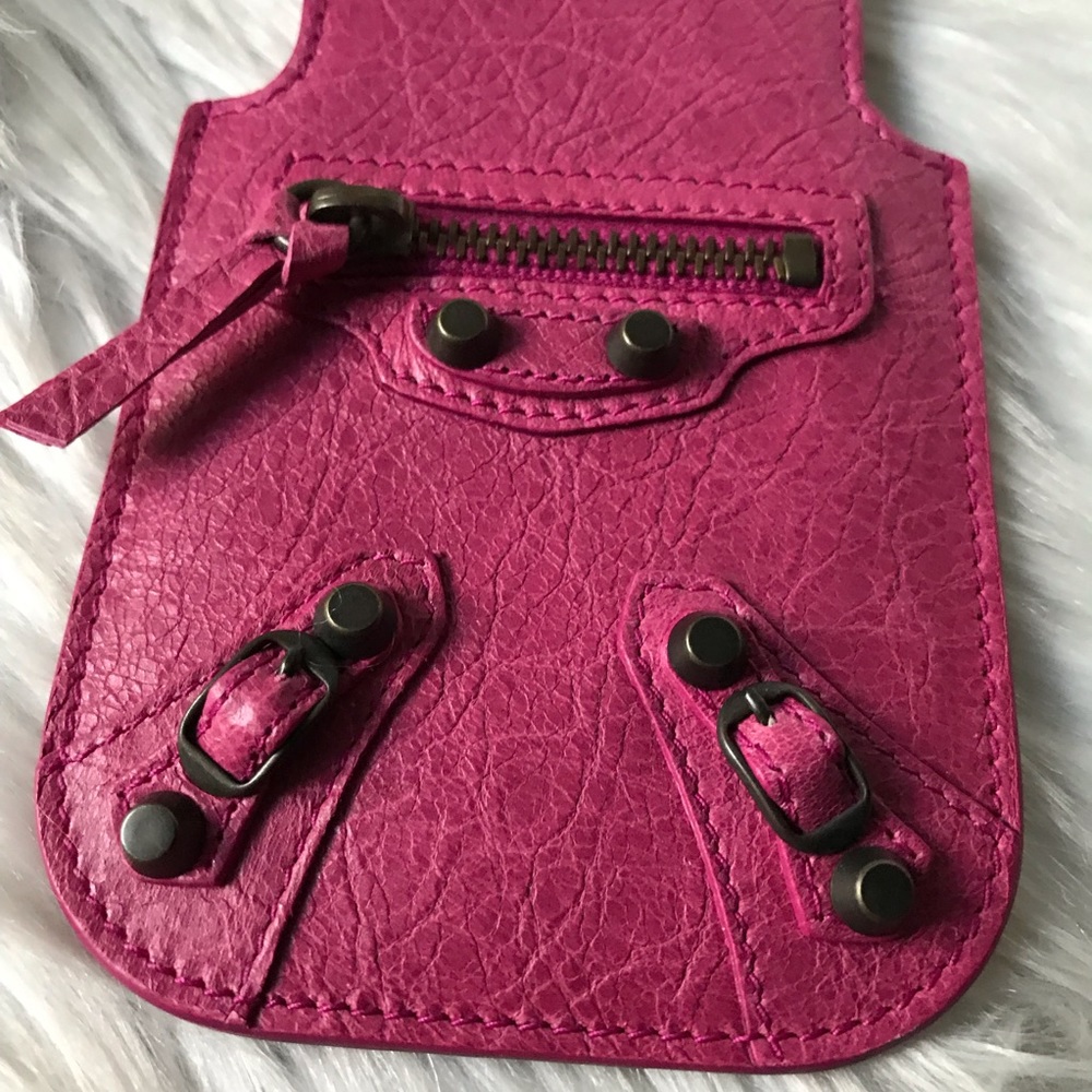 Balenciaga Pink Phone/Card Case Tech - Picture 3 of 8